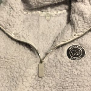 Ivory Ella 1/4 Zip Sherpa
